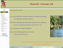 Tablet Screenshot of boyscouttroop88.org